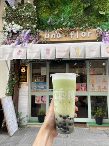 Una flor Bubble tea
